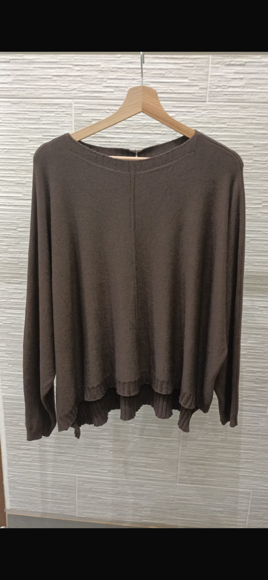 Maxi maglia girocollo